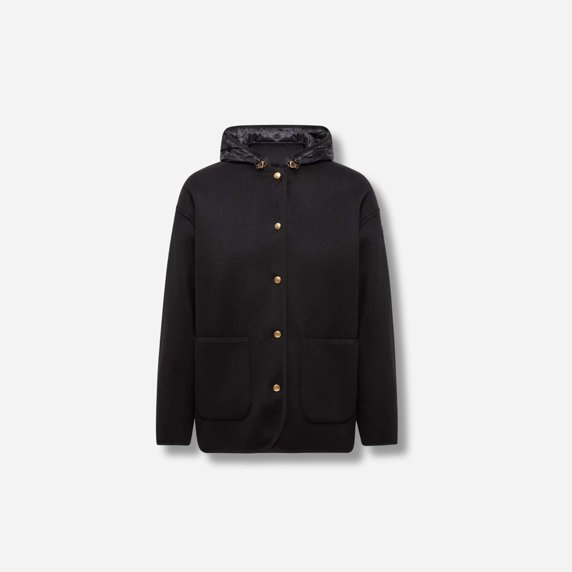 Moncler black full jacket
