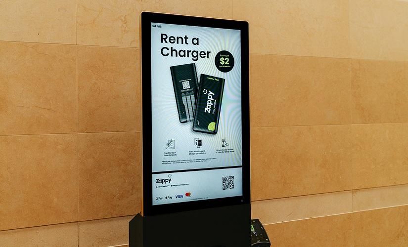 Portable Device Charging Station inside Yorkdale Shopping Centre