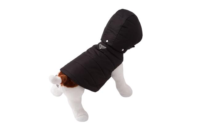 Re-Nylon Puffer Dog Coat with Hood at Prada