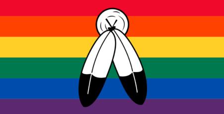 The two-spirit pride flag