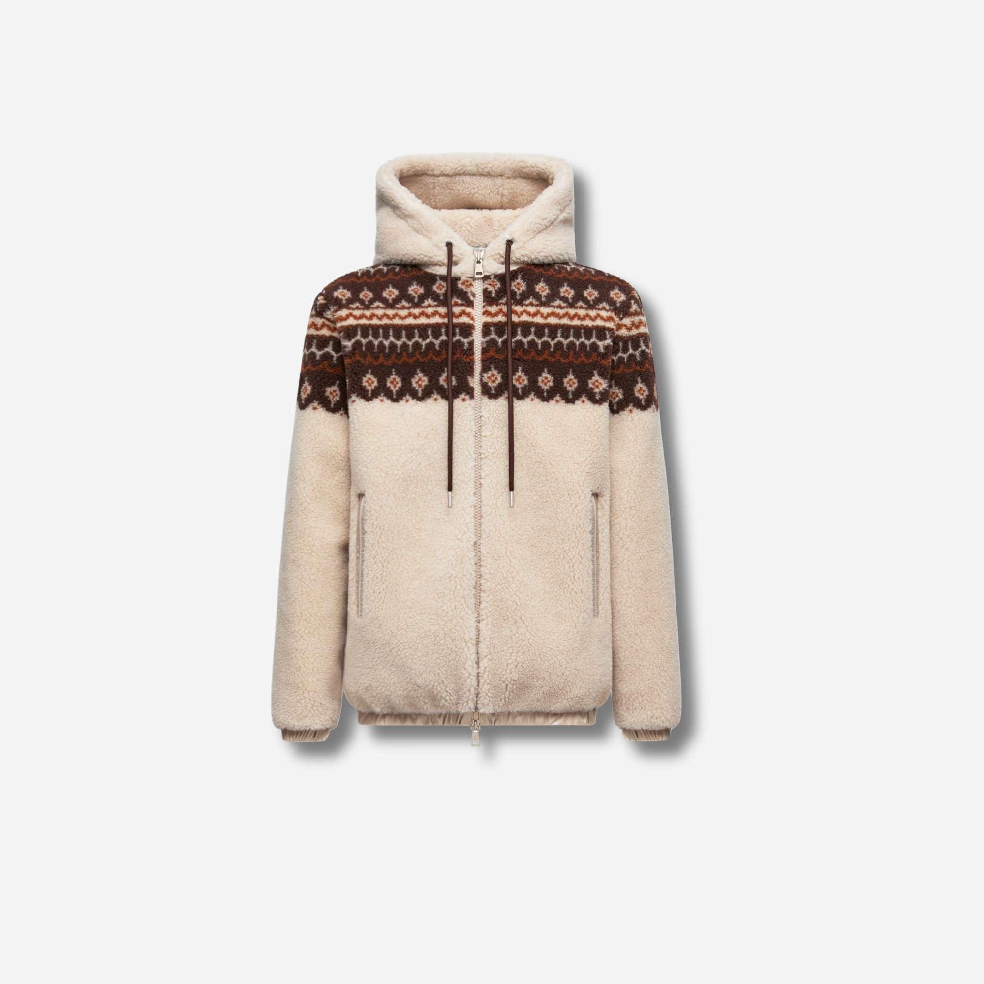 White brown moncler jacket
