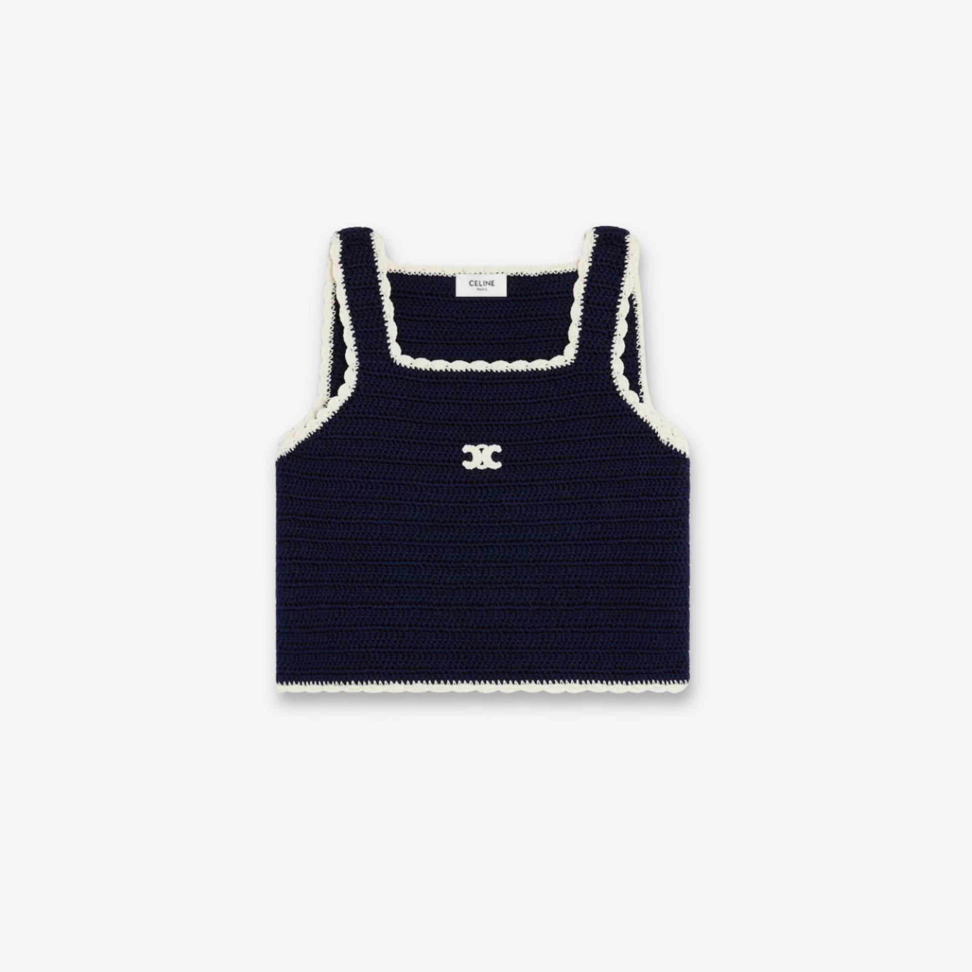 Celine Crocheted Cotton Top