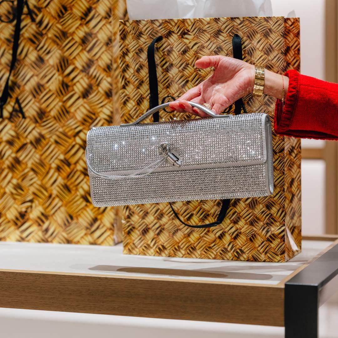 Bottega veneta silver woven