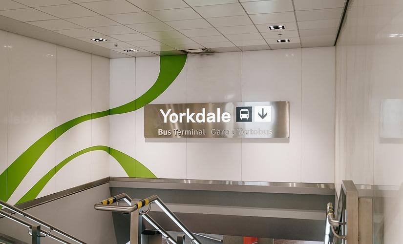 GO Transit inside Yorkdale Shopping Centre