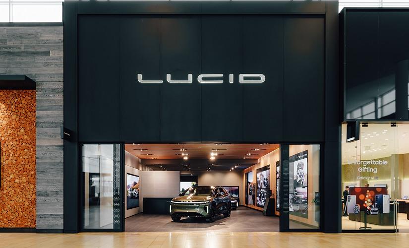 Lucid inside Yorkdale Shopping Centre