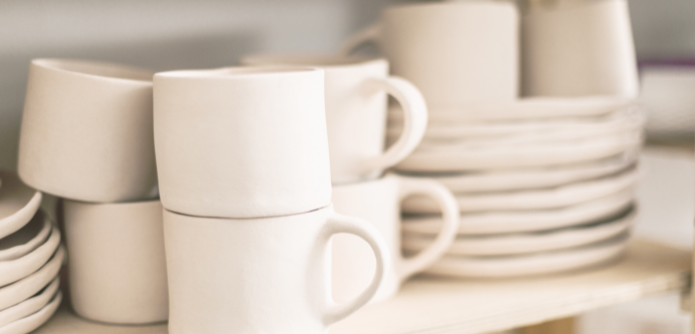 White mugs