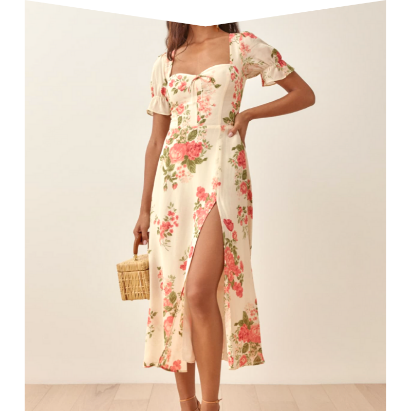 Floral dress by Reformation