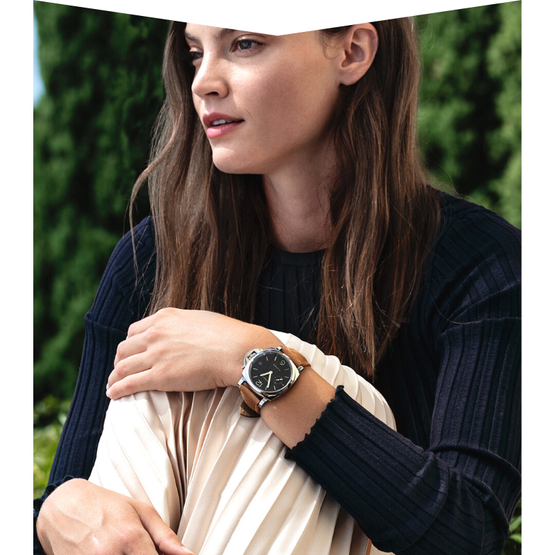 Panerai watch on woman's wrist