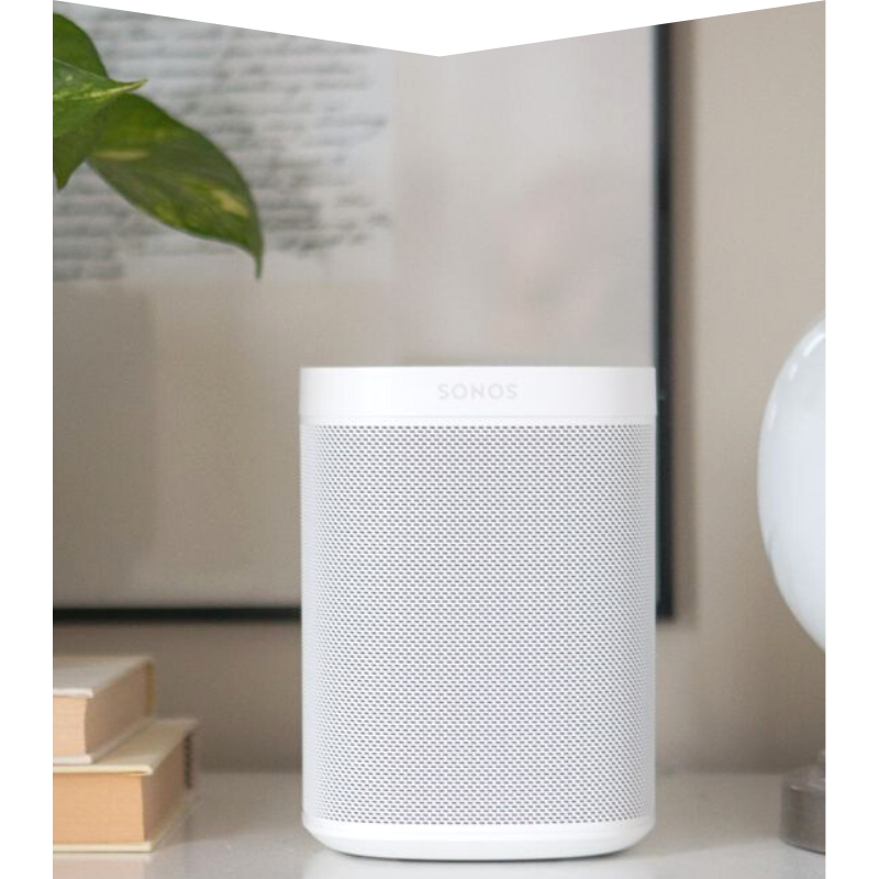 White Sonos bluetooth speaker