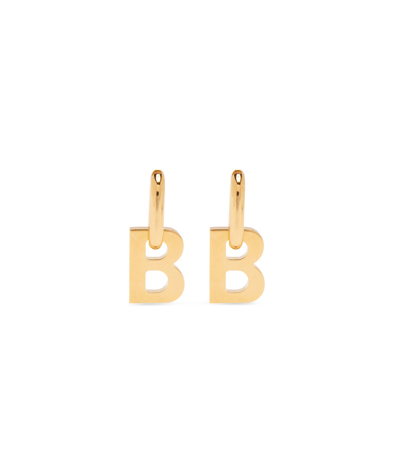 gold balenciaga earrings