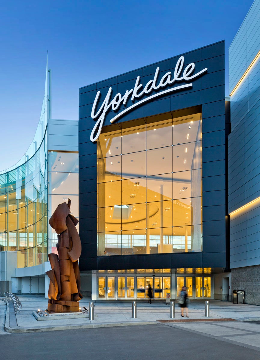 Toronto, Canada, Group of people inside the Yorkdale shopping mall