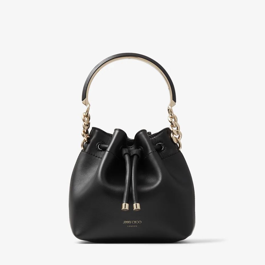 Mini black purse from Jimmy Choo.