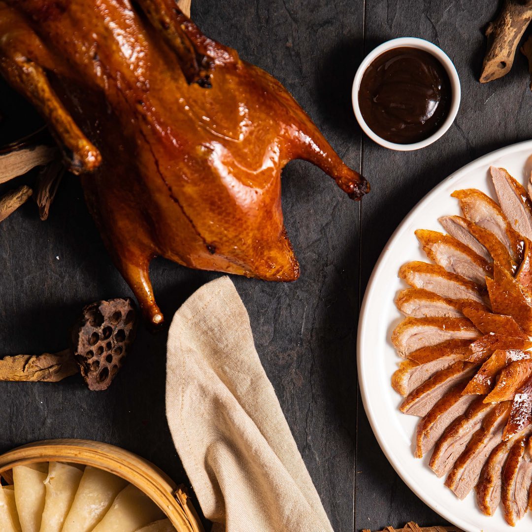 Peking duck for thanksgiving by YU Seafood.