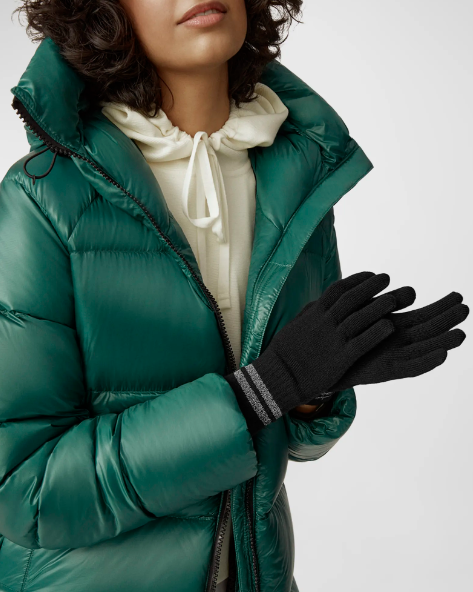 Canada Goose; black winter gloves; Yorkdale Shopping Centre