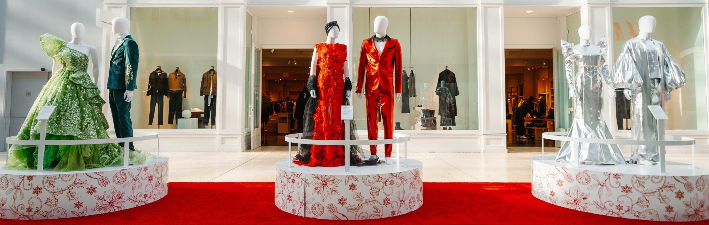 CAFA fashion on display; Yorkdale's santa set; holiday season; 2023