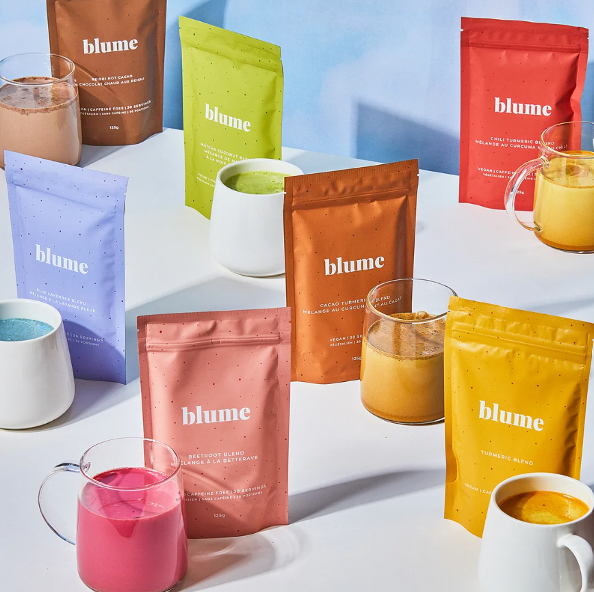 Blume; Healthy active nutrients; Yorkdale shopping centre, 2024, International Womens Day.