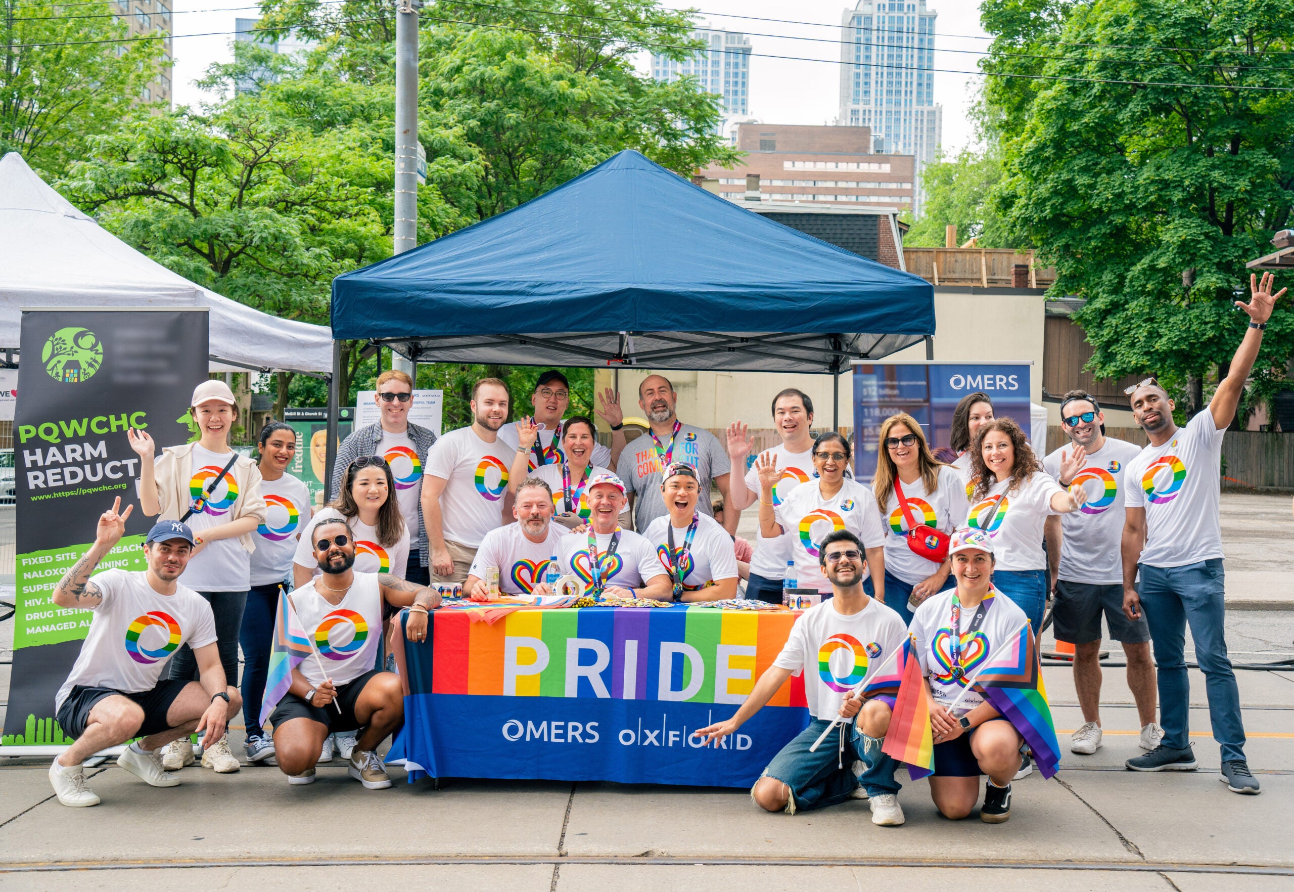 OMERS and Oxford Team Members at the Pride Toronto Street Fair on Church Street - 2023