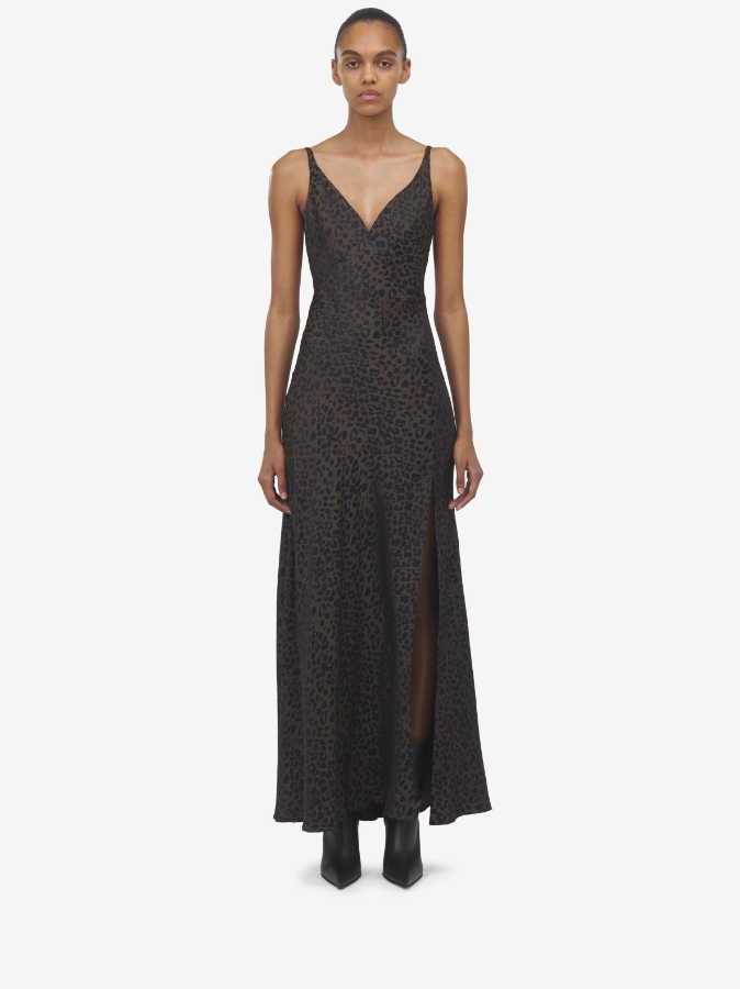 Alexander McQueen; black fall fashion dress; 2024