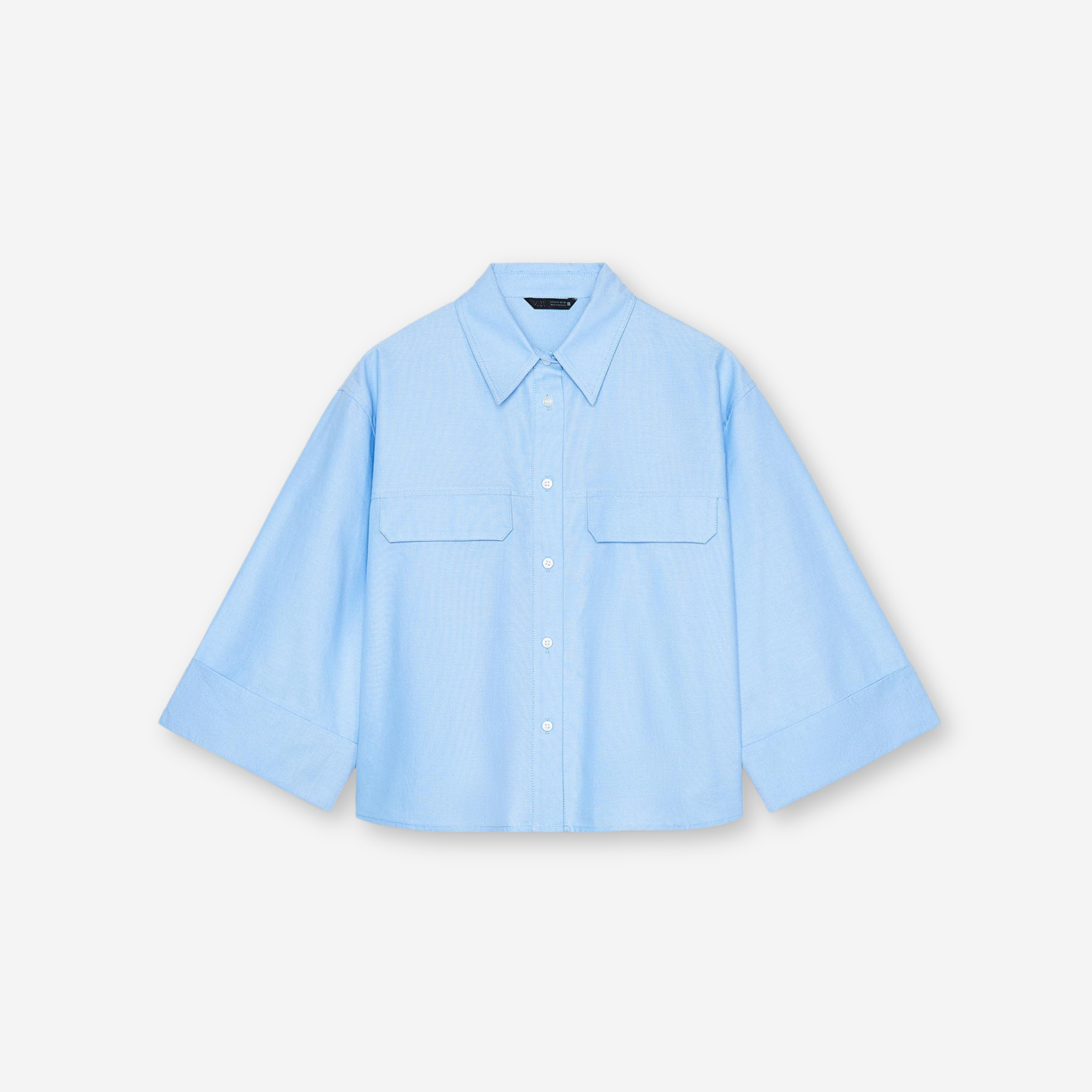 Blue Button-Up