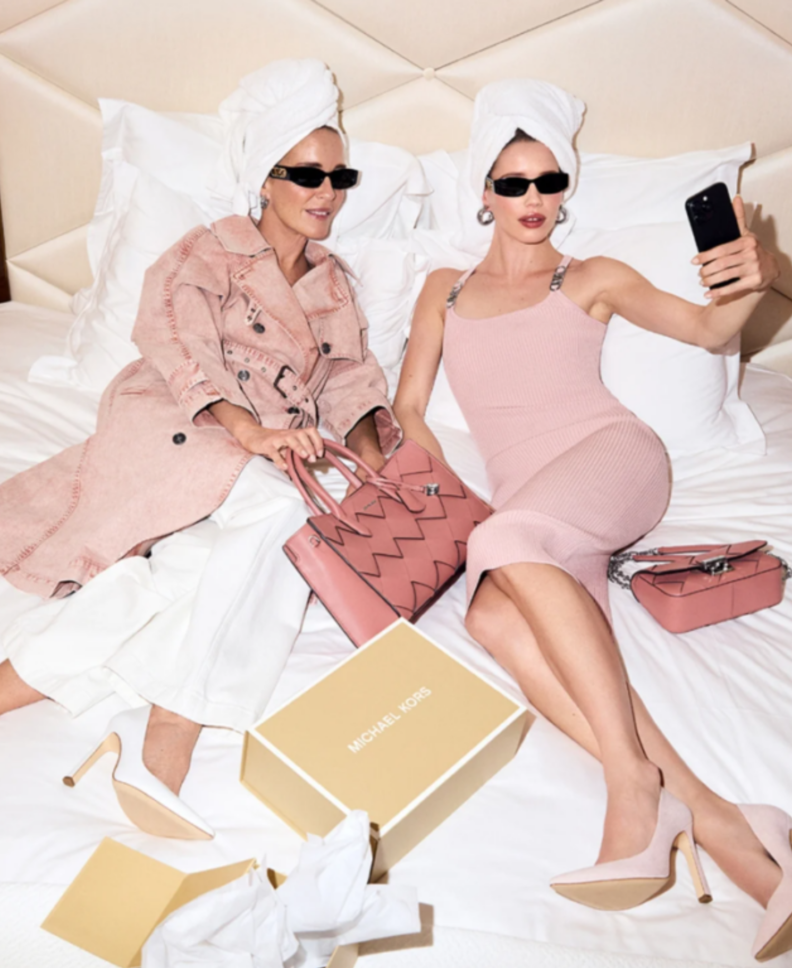 Models for Michael Kors Taking A photo